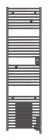 Radiateur sèche-serviettes électrique avec soufflerie Doris anthracite 2000W - ATLANTIC