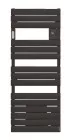 Radiateur sèche-serviettes électrique avec soufflerie Adelis noir 2000W - ATLANTIC