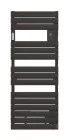 Radiateur sèche-serviettes électrique Adelis noir 1000W - ATLANTIC