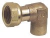 Raccord gaz coude 90° 15/21 à braser sur tube cuivre 14