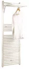 Radiateur sèche-serviettes eau chaude DELTA escamotable 680W tubes droits - DELTACALOR