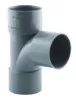 Té pied de biche PVC 87°30 triple femelle ø40