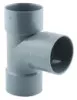 Té pied de biche PVC 87°30 triple femelle ø50