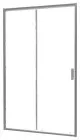 Paroi de douche porte coulissante profilés chromés CONCEPT'O 160cm