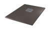 Receveur de douche résine de synthèse Mina gris anthracite 70x90 - ELMER