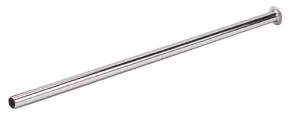 Tube laiton chromé avec collet battu 8/10