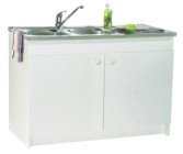 Meuble sous évier standard Décliq 120cm 2 portes