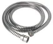 Flexible simple agrafage PVC renforcé spirale blanc/chrome 1,50m