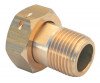 Raccord 2 pièces laiton pour compteur M12/17- écrou 15/21