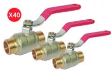 Colis de 40 vannes V490 double mâle
