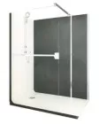 Douche ELMER thermostatique 150x90cm - Charbon
