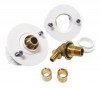 Sortie de cloison double coudée Fixoplac à glissement pour évier ou lavabo 10/12-M12/17