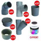 Pack 170 raccords PVC