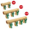 Pack de 25 collecteurs de distribution chantier à portée plate avec mini vannes - FIXOCONNECT