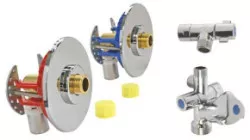 Kit FIXOPLAC sous évier avec robinets / Raccords coudés - MULTICOUCHE ø16 M12/17