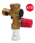 Pack de 10 groupes de sécurité inox