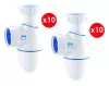 Lot de 20 siphons NICOLL