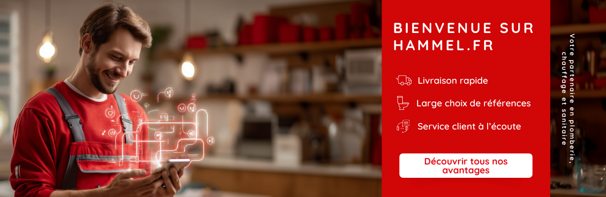 Bienvenue sur Hammel.fr, site professionnel de plomberie, chauffage et sanitaire &ndash; large choix de produits, livraison rapide et service client d&eacute;di&eacute;.