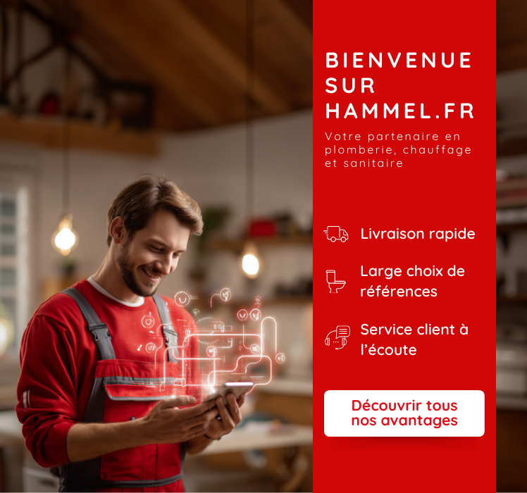 Bienvenue sur Hammel.fr, site professionnel de plomberie, chauffage et sanitaire &ndash; large choix de produits, livraison rapide et service client d&eacute;di&eacute;.