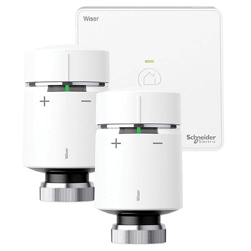 KIT WISER HUB AVEC 2 TETES THERMOSTATIQUES CONNECTEES WISER - SCHNEIDER