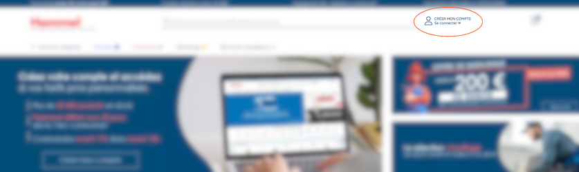 Le bouton Se connecter vous permet de créer un compte lors de votre première visite puis de vous connecter simplement les fois suivantes