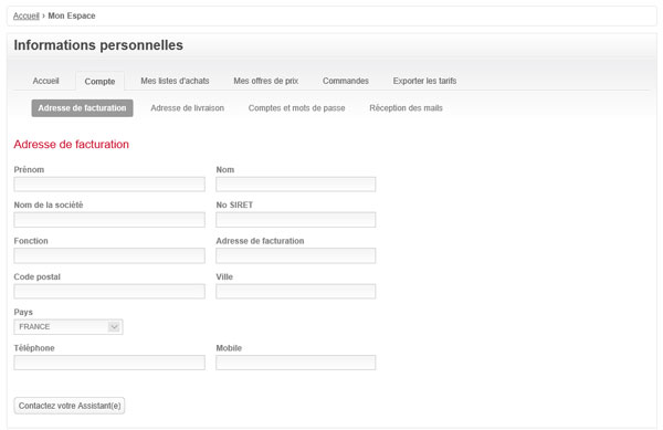 Changez votre adresse de facturation via cette page.