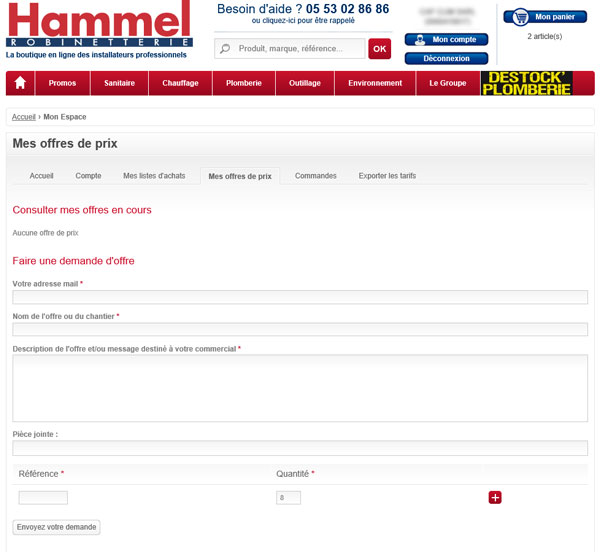Faites votre demande de prix en quelques secondes.